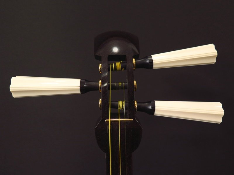津軽三味線 高級 金ホゾ 二枚溝 鼈甲 太棹 綾杉彫 トチ 紅木 - メルカリ