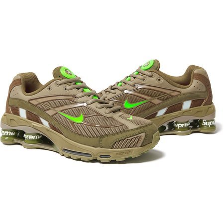 新品未使用 Supreme Nike Shox Ride 2 Olive US8.5 26.5cm シュプリーム × ナイキ ショックスライド2 オリーブ オンライン購入品