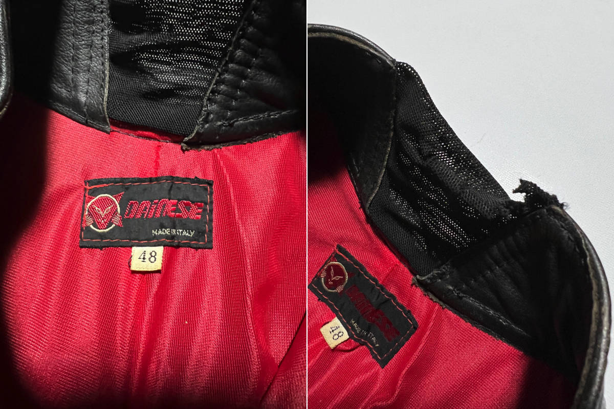 ヴィンテージ DAINESE イタリア製 レザー 2ピース セパレート 