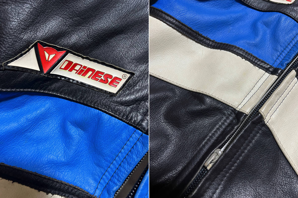 ヴィンテージ DAINESE イタリア製 レザー 2ピース セパレート 