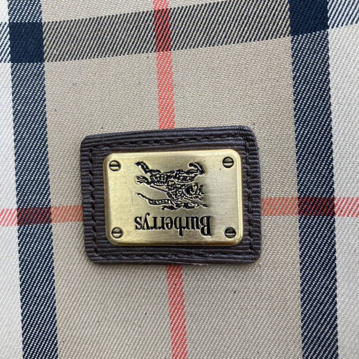 1円 バーバリー Burberry ショルダーバッグ 巾着 ノバチェック