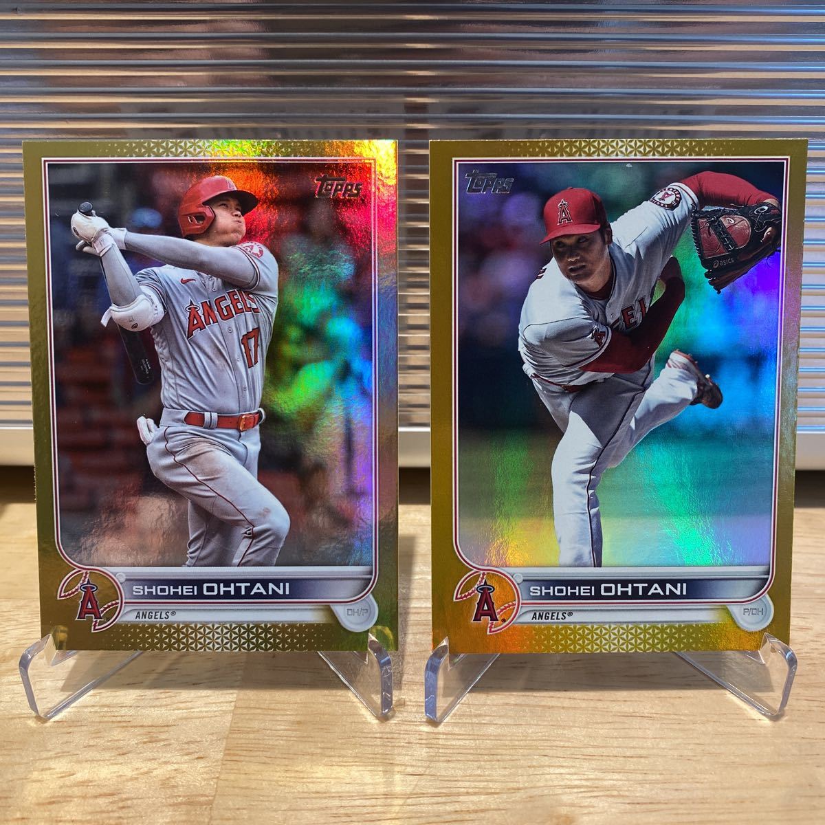 最新 2022 Topps Series 1 大谷翔平 ゴールドフォイルパラレルカード