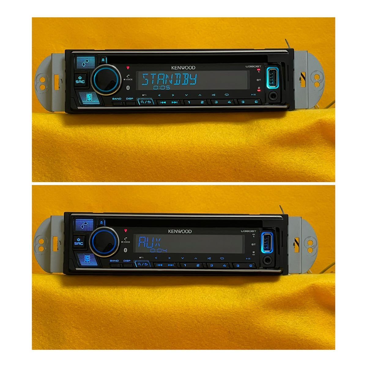 U380BT ケンウッド ブルートゥース搭載1DINオーディオデッキ U380BT 