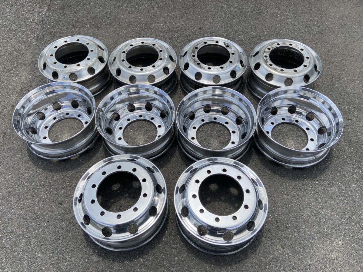 大型トラック バス等 アルコア アルミホイール ISO方式 22.5×7.50 162