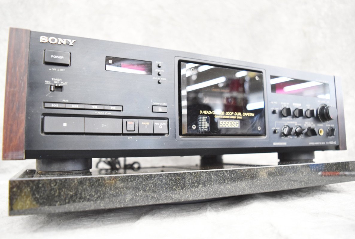 SONY カセットデッキTC-K555ES 通電確認済（ジャンク品） 【公式