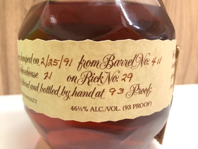 古酒⁄未開栓Blanton's ブラントン シングルバレル 1989年