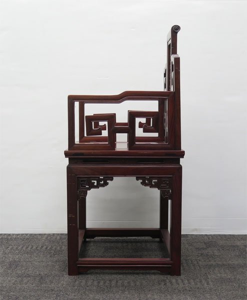 ◎中国家具 アームチェア / 唐木家具 肘掛け椅子 チャイニーズチェア