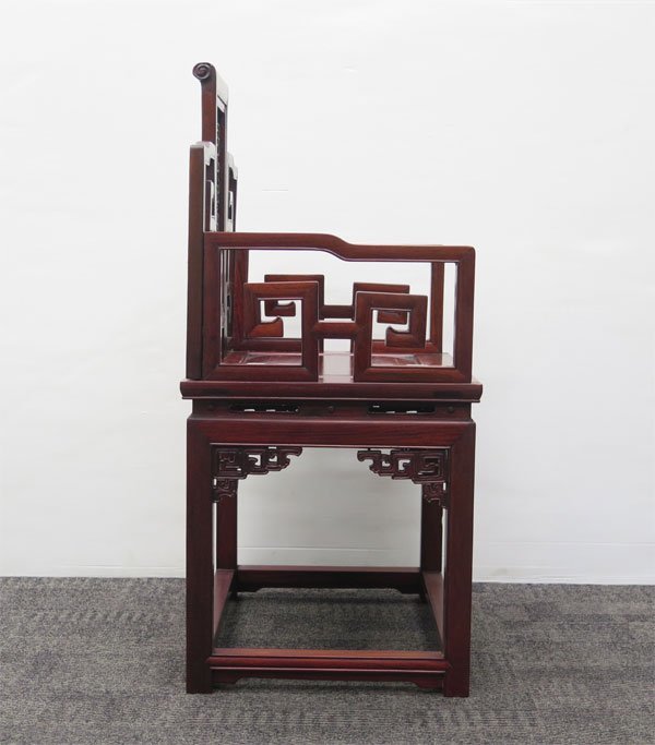 ◎中国家具 アームチェア / 唐木家具 肘掛け椅子 チャイニーズチェア