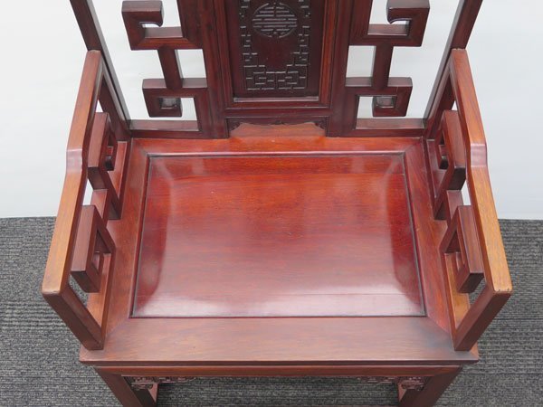 ◎中国家具 アームチェア / 唐木家具 肘掛け椅子 チャイニーズチェア