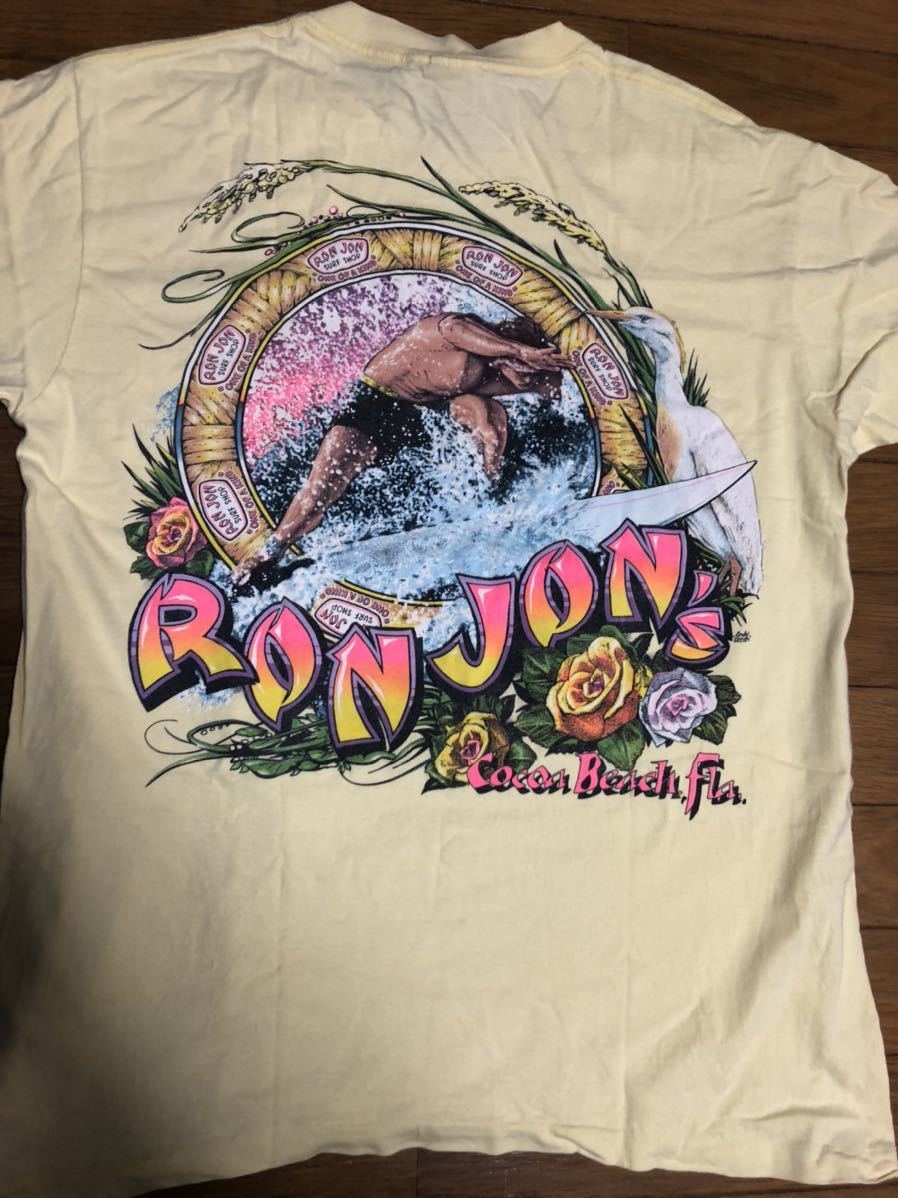 希少 80s 90s USA製 ron jon ヴィンテージ Tシャツ ロンジョン santa 
