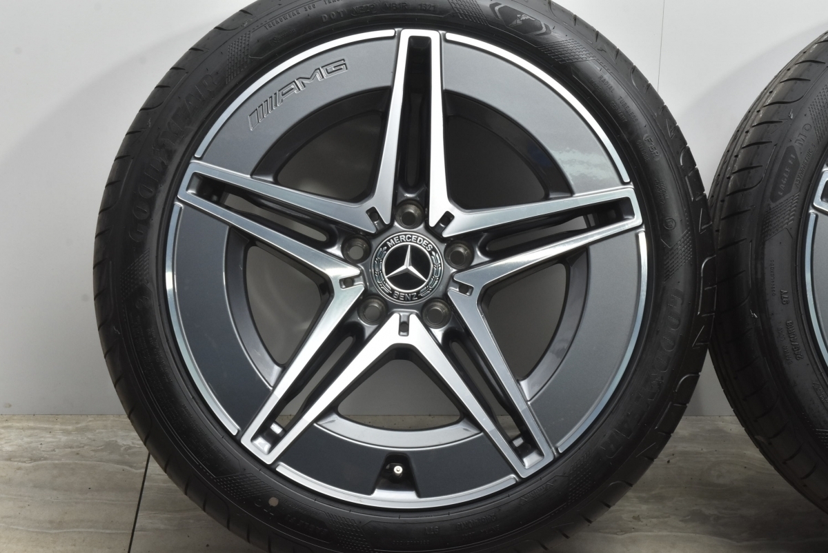新車外し品】ベンツ W206 Cクラス AMGライン 純正 18in 7.5J+40 8.5+52 