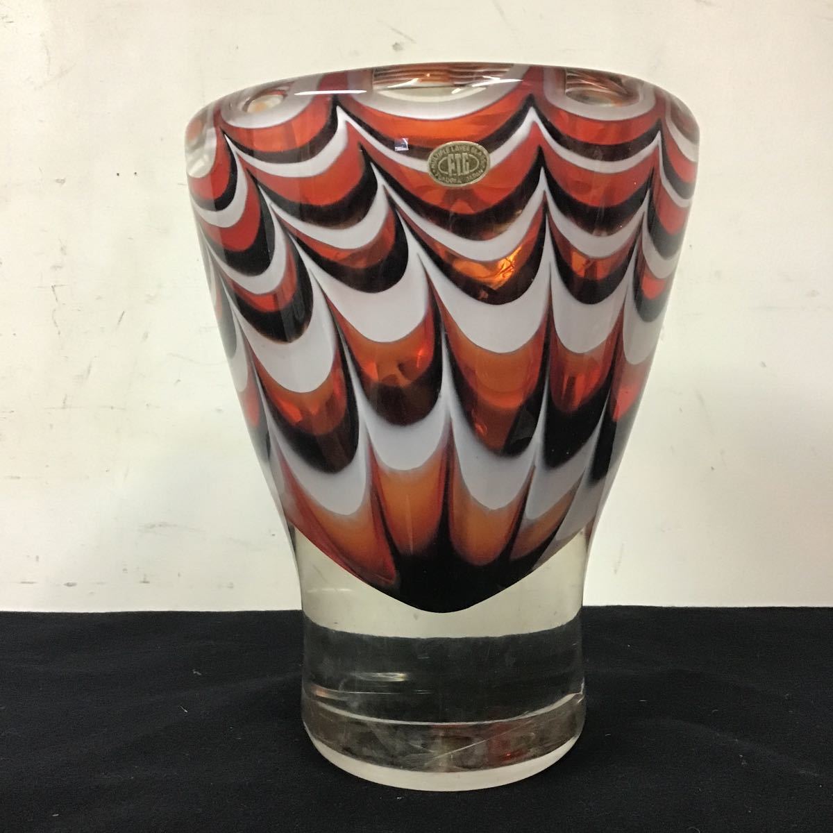 ガラス花瓶 花器 花入 FUKUOKA FTG MULTIPLE LAYER GLASS 6500g 