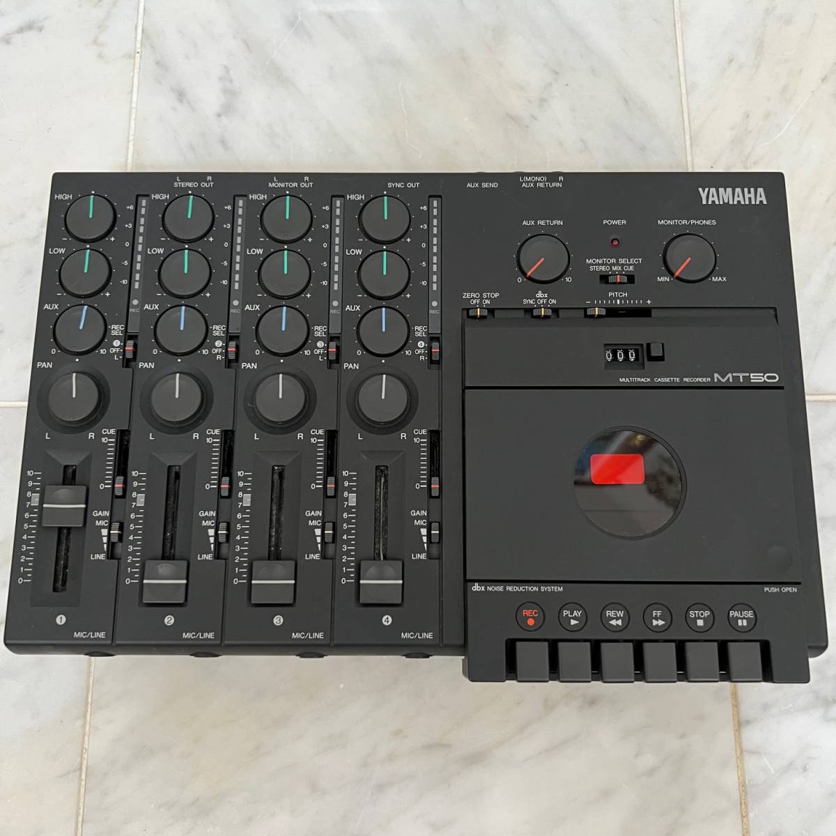 美品 YAMAHA MT50 4トラックカセット MTR ACアダプタ 専用ケース 取説  