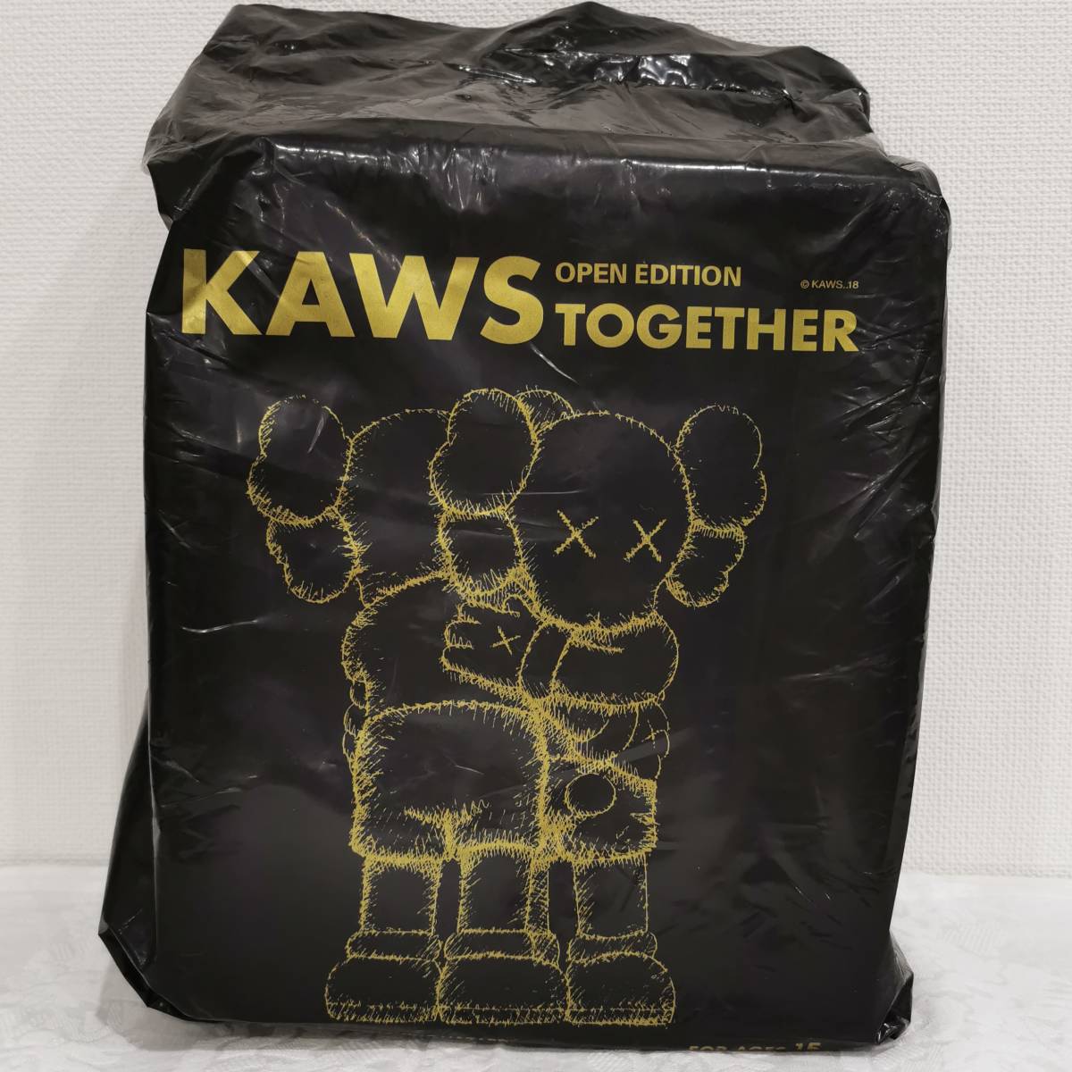 1円から 新古品 未使用品 カウズ KAWS ×MEDICOM TOY TOGETHER Black 