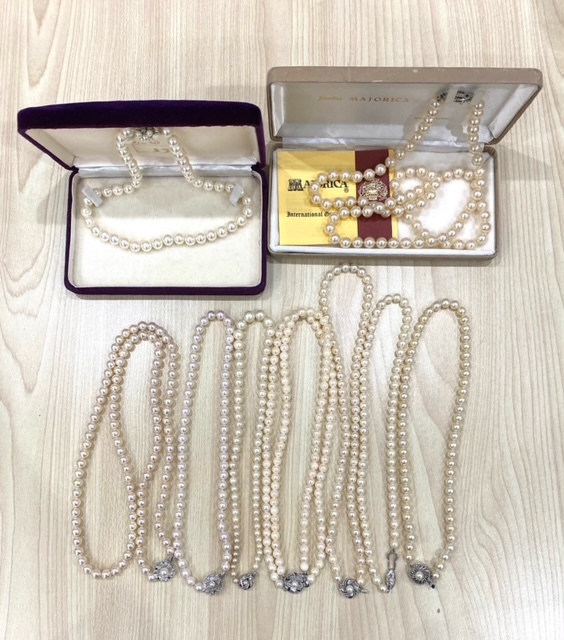 真珠 パール ネックレス 留金 留め金部分全て SILVER silver シルバー
