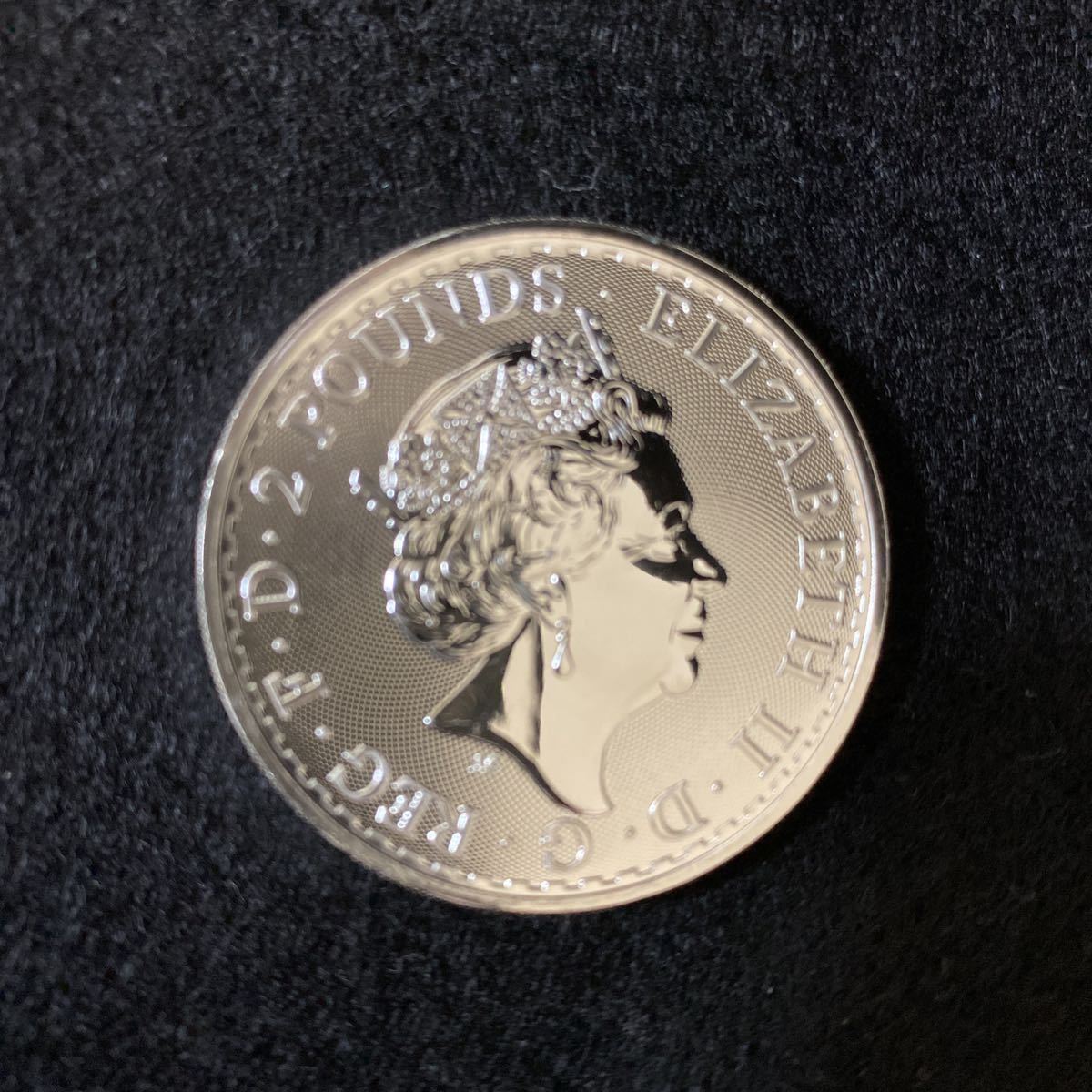 イギリス 2ポンド 銀貨 ブリタニア 2020年 1オンス 送料込み イギリス