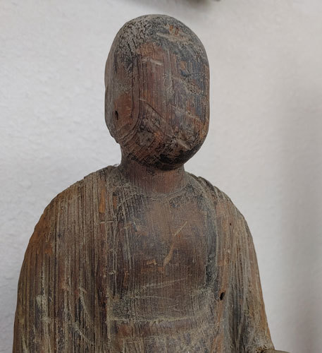 平安期 木彫 地蔵菩薩立像 流れ仏 検 仏教美術民衆仏民間信仰鍍金仏