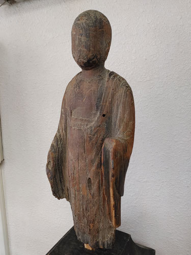 平安期 木彫 地蔵菩薩立像 流れ仏 検 仏教美術民衆仏民間信仰鍍金仏