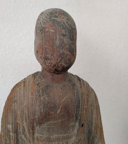 平安期 木彫 地蔵菩薩立像 流れ仏 検 仏教美術民衆仏民間信仰鍍金仏