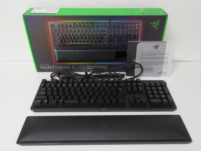 人気セール，本物保証 HE-390 Razer ゲーミングキーボード HUNTSMAN ELITE オプトメカニカルスイッチ 日本語配列 品(USBキーボード)｜売買されたオークション情報、yahooの商品情報をアーカイブ公開 - オークファン USBキーボード