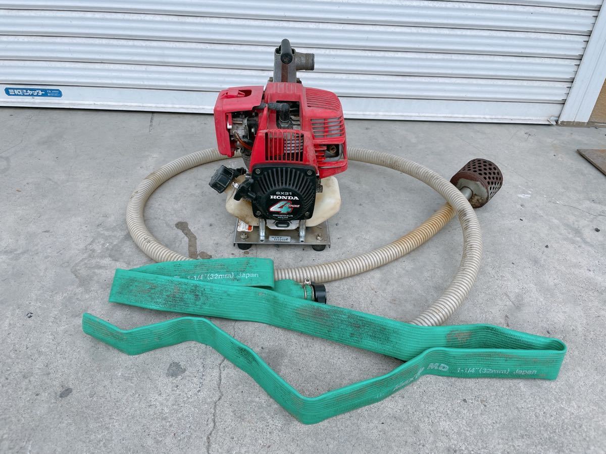 中古 HONDA ホンダ エンジンポンプ GX31 小型軽量 4ストローク 