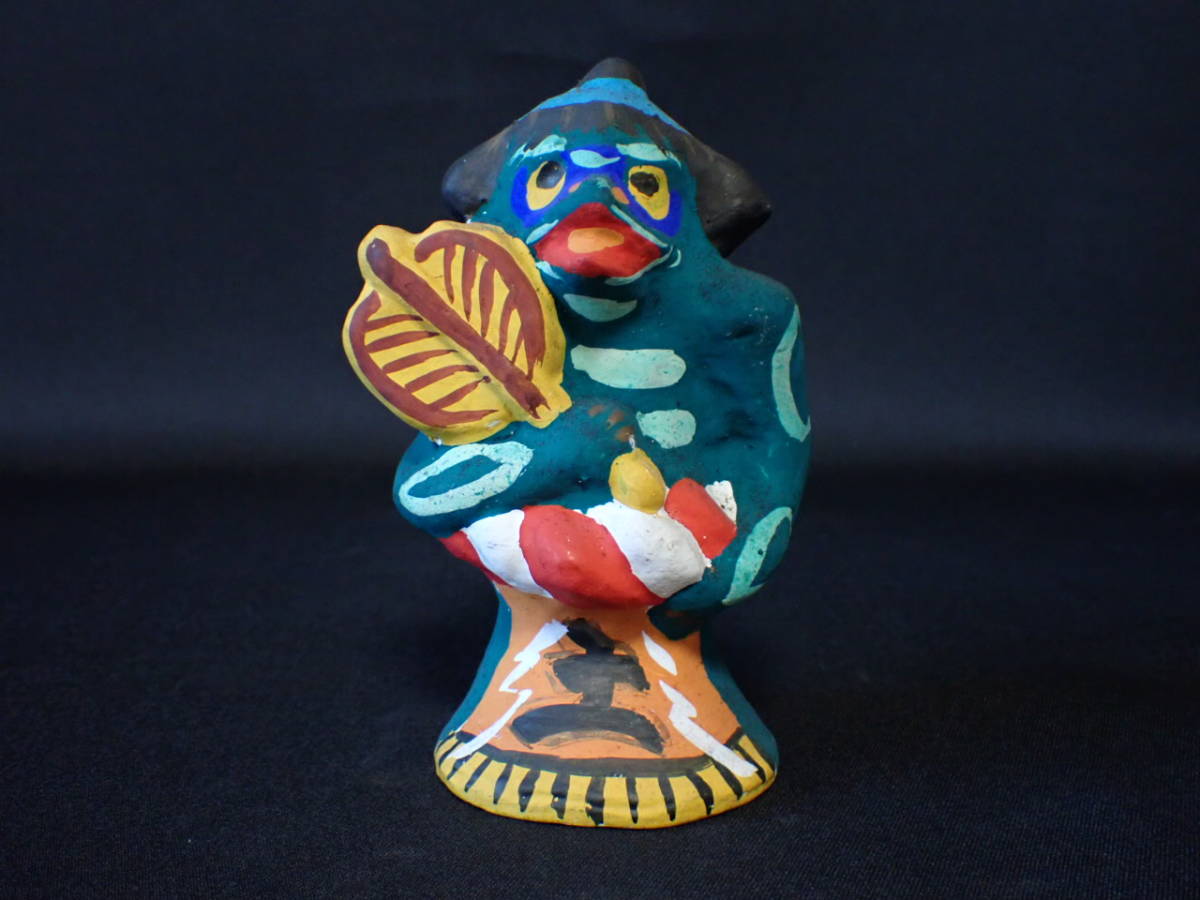 お多福相撲取り 香泉人形 山本香泉 土人形 郷土玩具