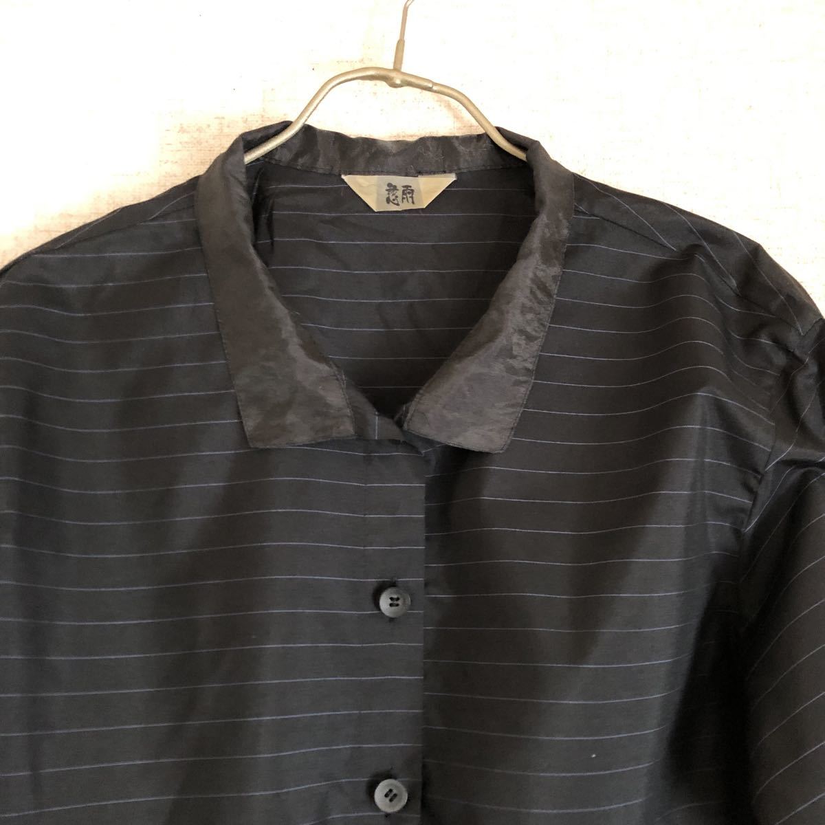 慈雨 - サイズ40 シワ加工 t.b シアーコットンショートジャケット 