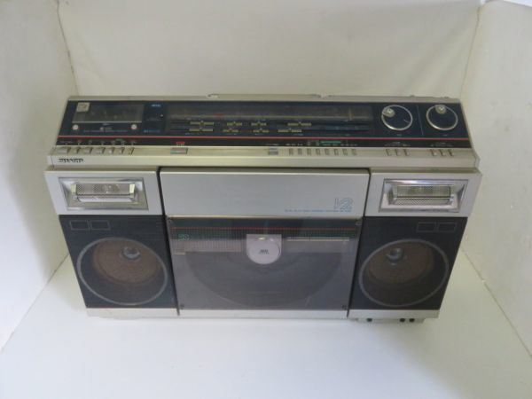 VZ-V2 SHARP Boombox Records Cassette - Dual-Play Disc Stereo