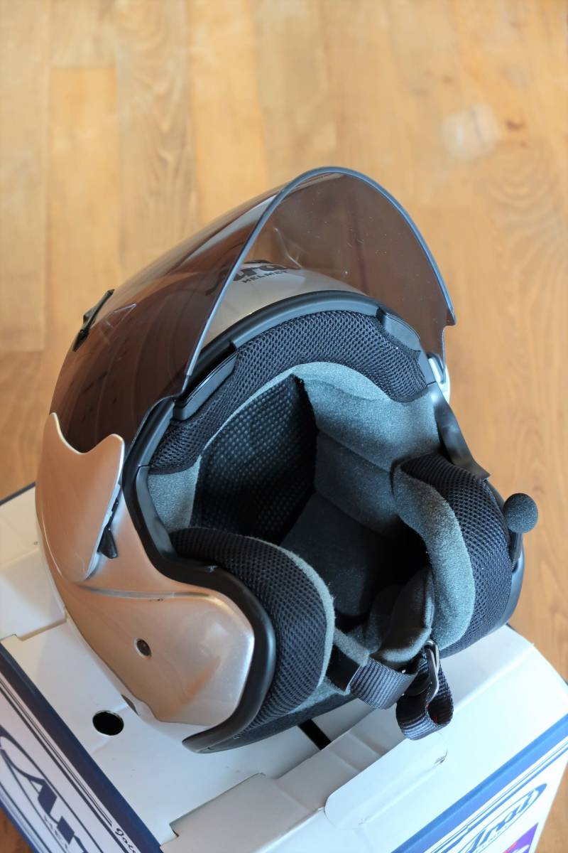 アライ SZ-G ジェットヘルメット アルミナシルバー 57-58cm 取説付 (M