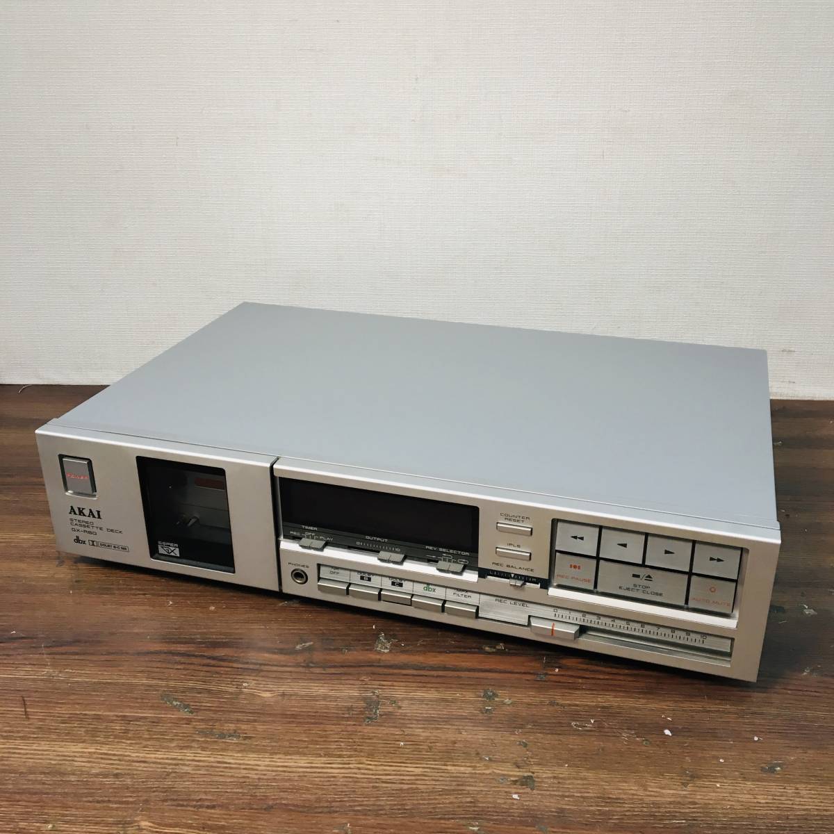 カセットデッキ AKAI GX-R60（動作良好、取説付）