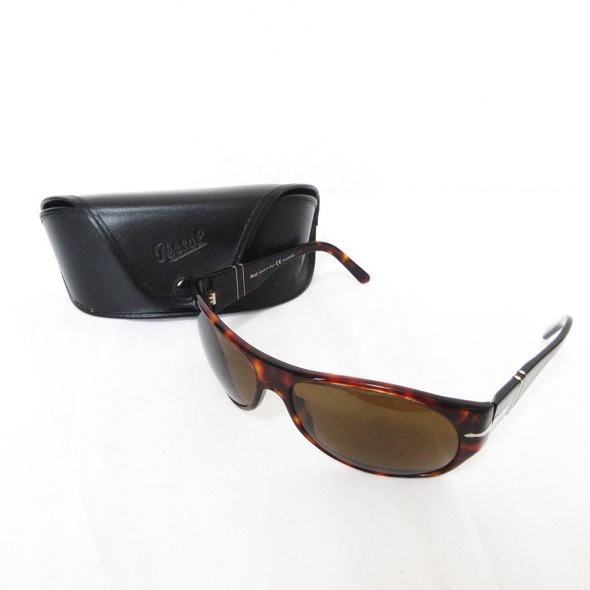 良品 Persol ペルソール セルフレーム べっ甲柄 眼鏡 メガネ 