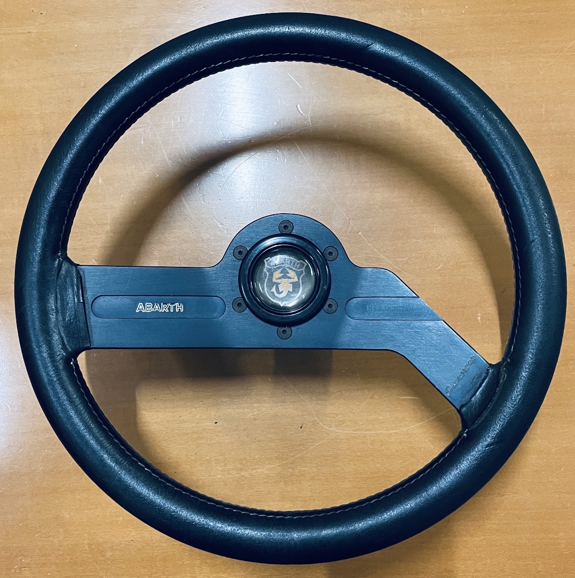 当時物 ABARTH Boomerang MADE IN ITALY アバルト ブーメラン レザー 