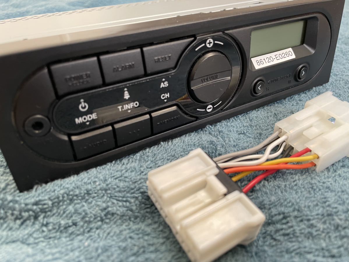 24V ラジオ デッキ 変換ハーネス 14ピンから10ピン 新車外し 日野純正　デュトロ ダイナ