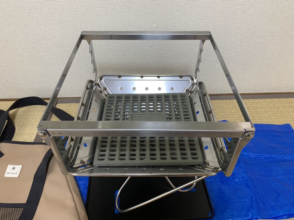 スノーピーク　焚火台 Mセット　焚火台グリルブリッジ M付