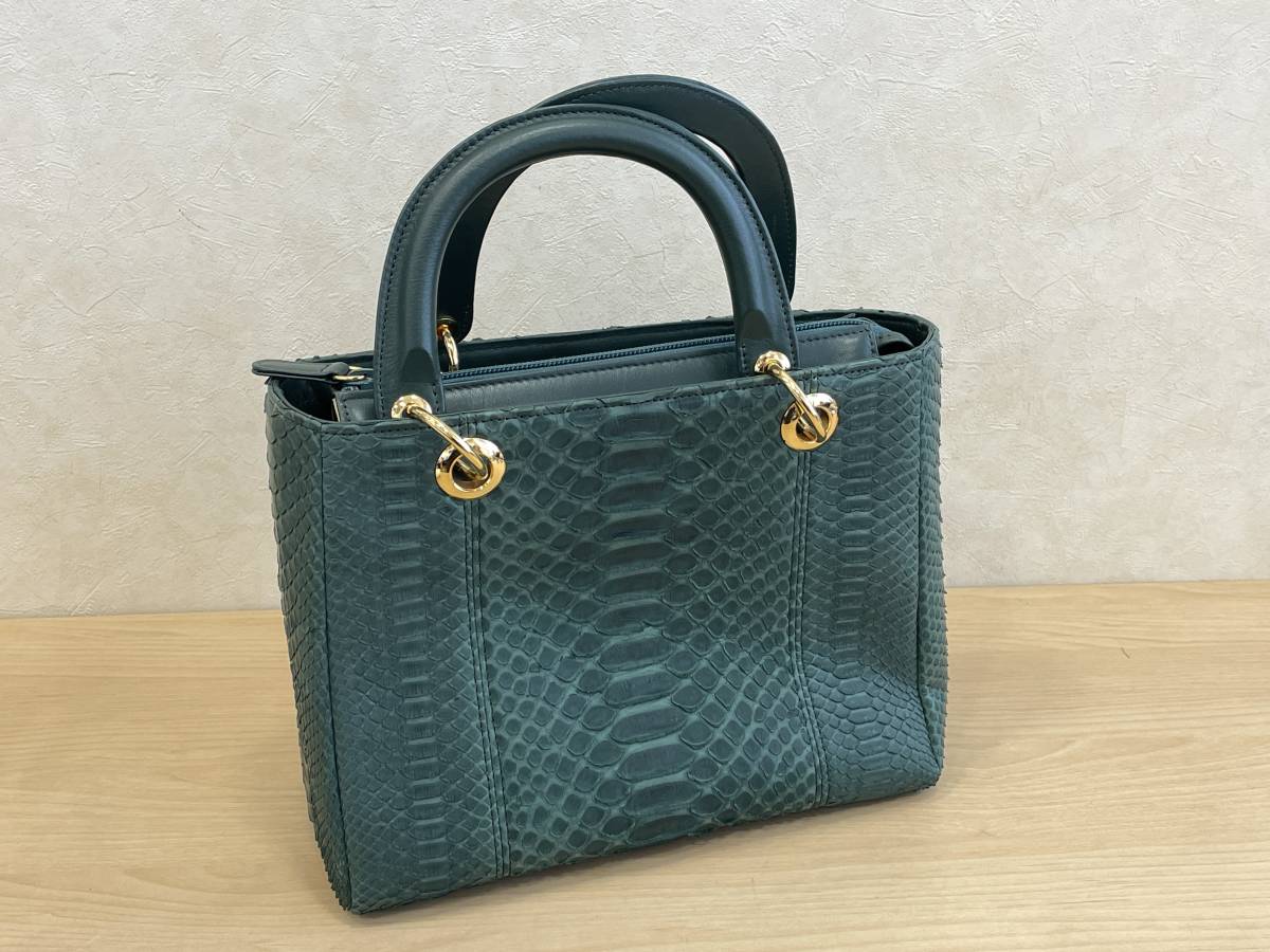 1円 ～ パイソン 本革トートバッグ エキゾチックレザー セレンシー 