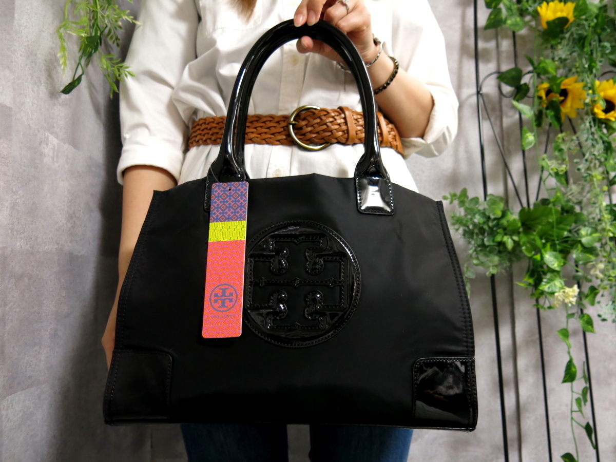 ○未使用○TORY BURCH トリーバーチ○エラ○ナイロン エナメル 
