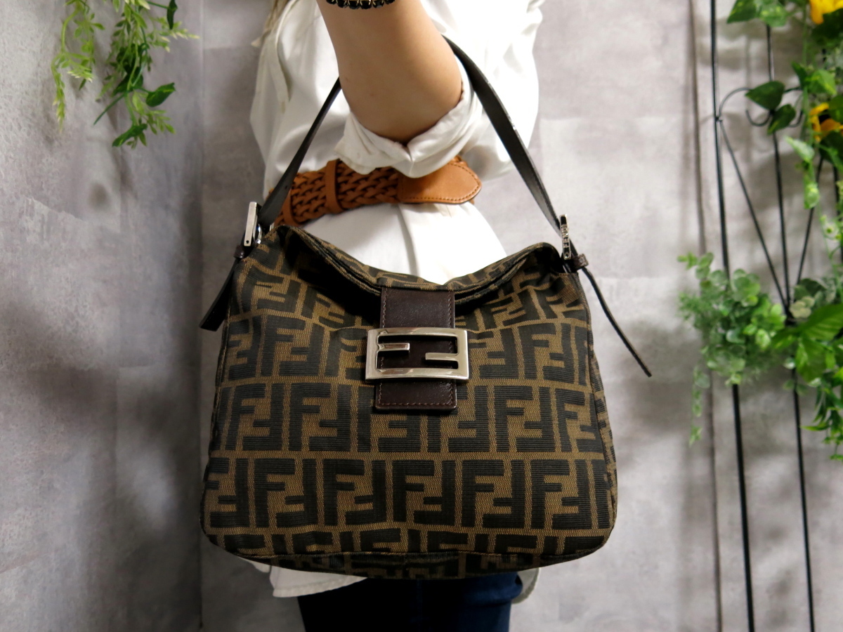 ○超美品○FENDI フェンディ○ズッカ○マンマバケット○キャンバス