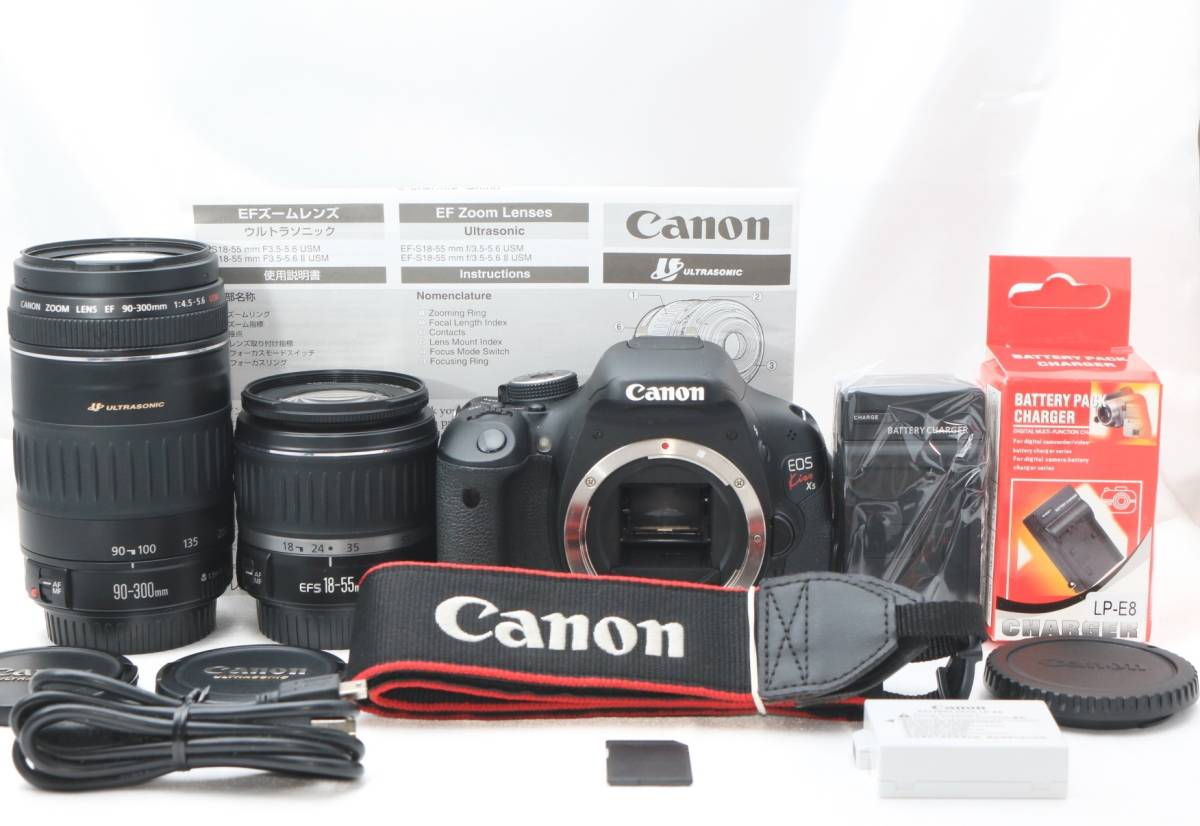 カメラ、光学機器 【美品・SDカード付き】Canon キヤノン Kiss X5 EF-S