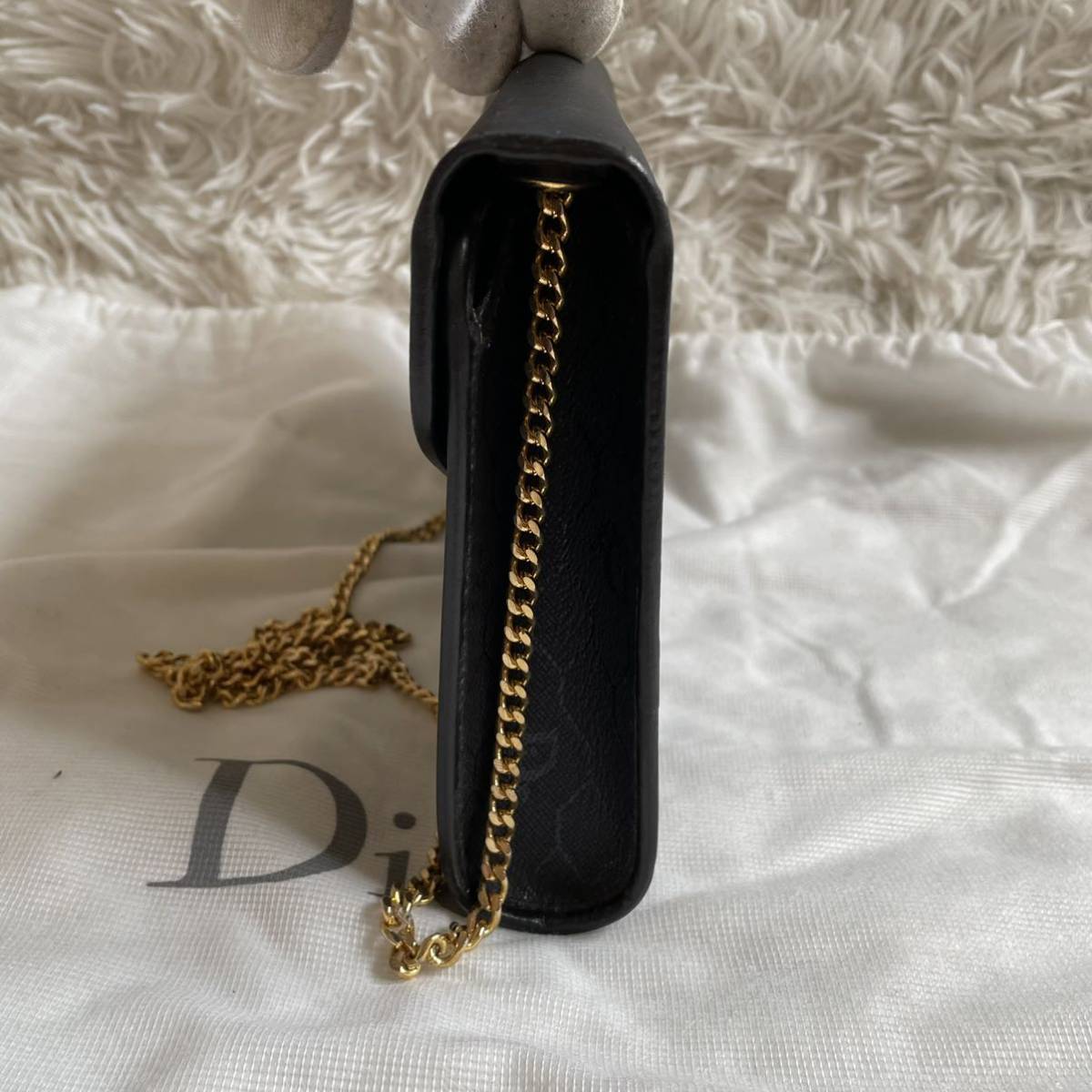 1円〜【超美品】Christian Dior クリスチャン ディオール トロッター チェーン ミニ ショルダーバッグ ホログラム ヴィンテージ バッグ
