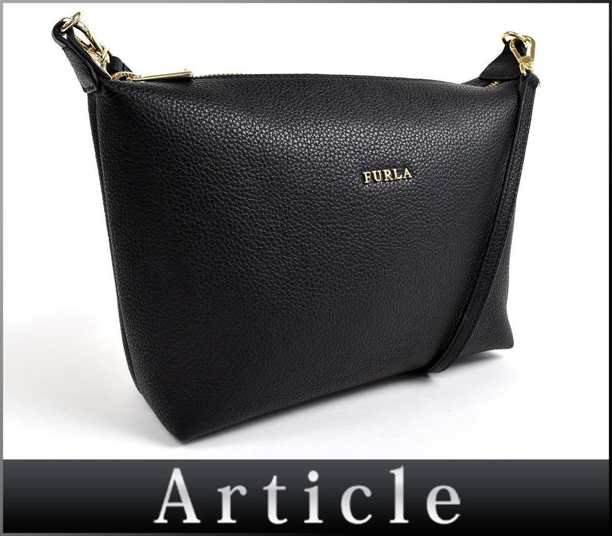 128436☆美品 FURLA フルラ ショルダーバッグ 斜め掛け ポシェット 