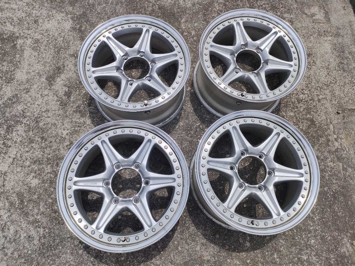 メーカー不明 6スポークホイール 4本セット 16インチ 139.7 6穴 マルチ 