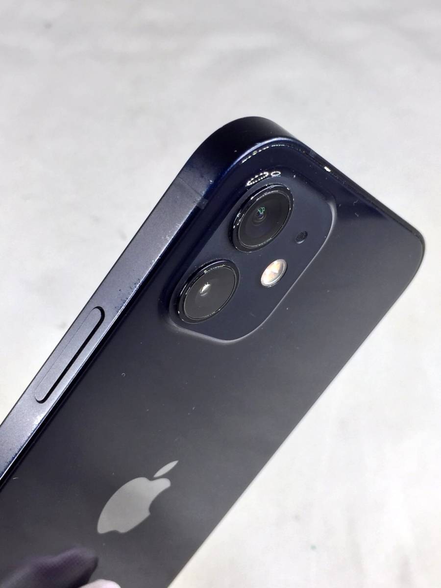 ジャンク品】Apple iPhone12 128GB ブラック 利用制限△ docomo SIM