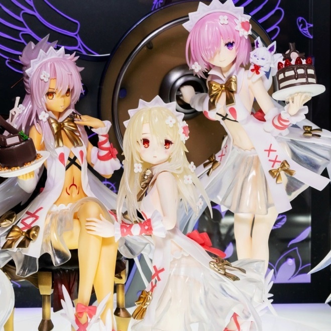 チョコエンゼルズ イリヤ＆クロエ＆マシュ メイド 1/7スケール Fate Grand Order ガレージキット ガレキ レジン 樹脂 キット 【3体セット】