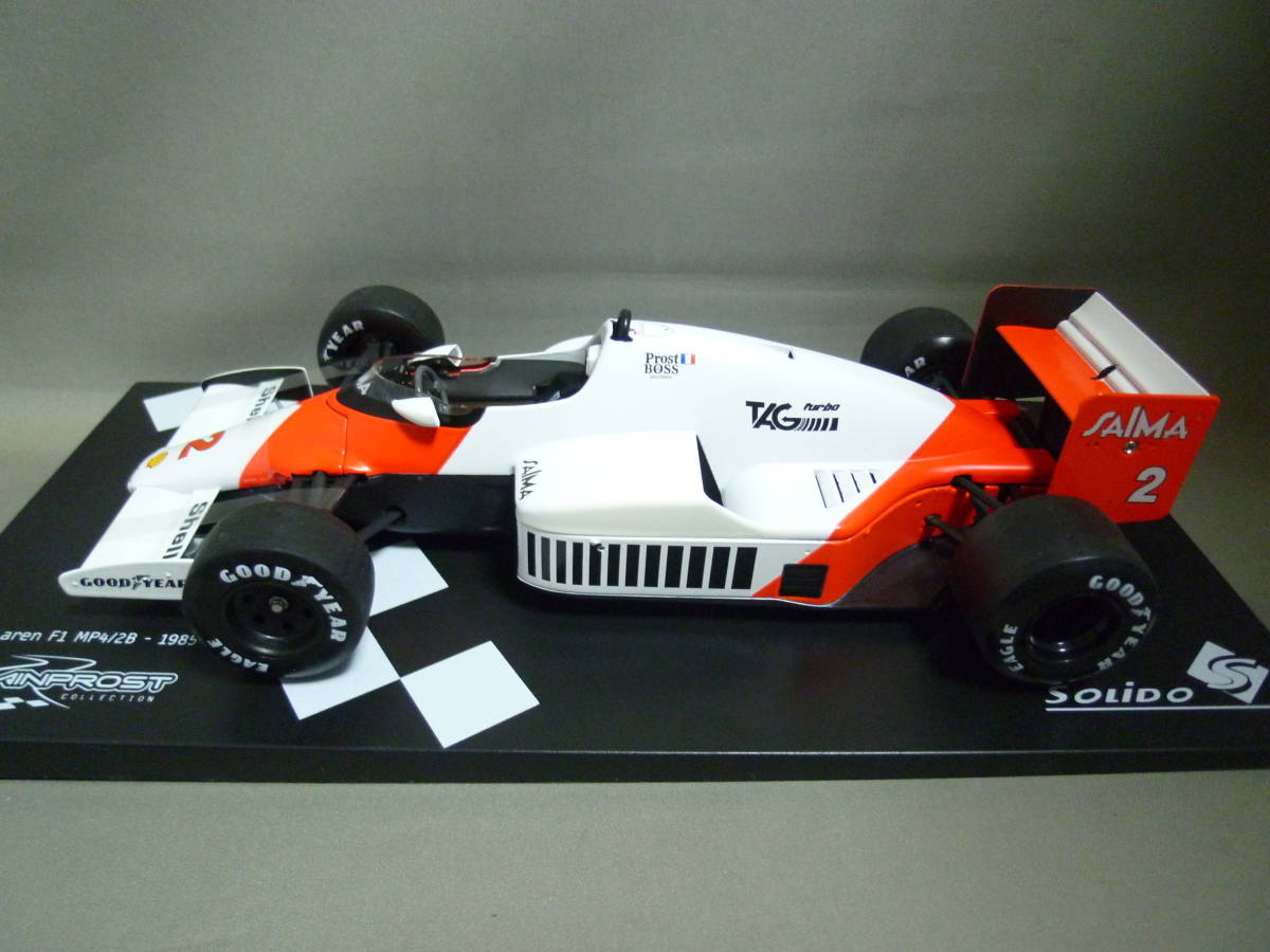 SOLIDO 1/18 マクラーレン TAG ポルシェ MP4/2B #2 A.プロスト 1985