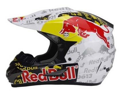 Red Bull オフロード ヘルメット モトクロス ゴーグル おまけ ゴーグル付き～ ！RED BULL フルフェイスヘルメット オフロード