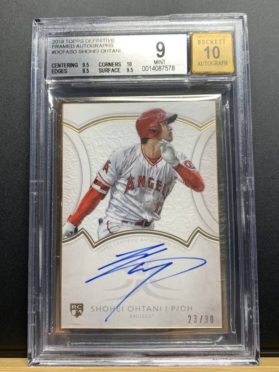 RC BGS9.0】2018 topps definitive 大谷翔平 framed auto(Topps)｜売買 