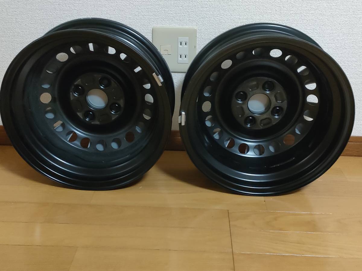 新車外し ダイハツ 純正 スチール ホイール 14インチ 4穴 2本セット