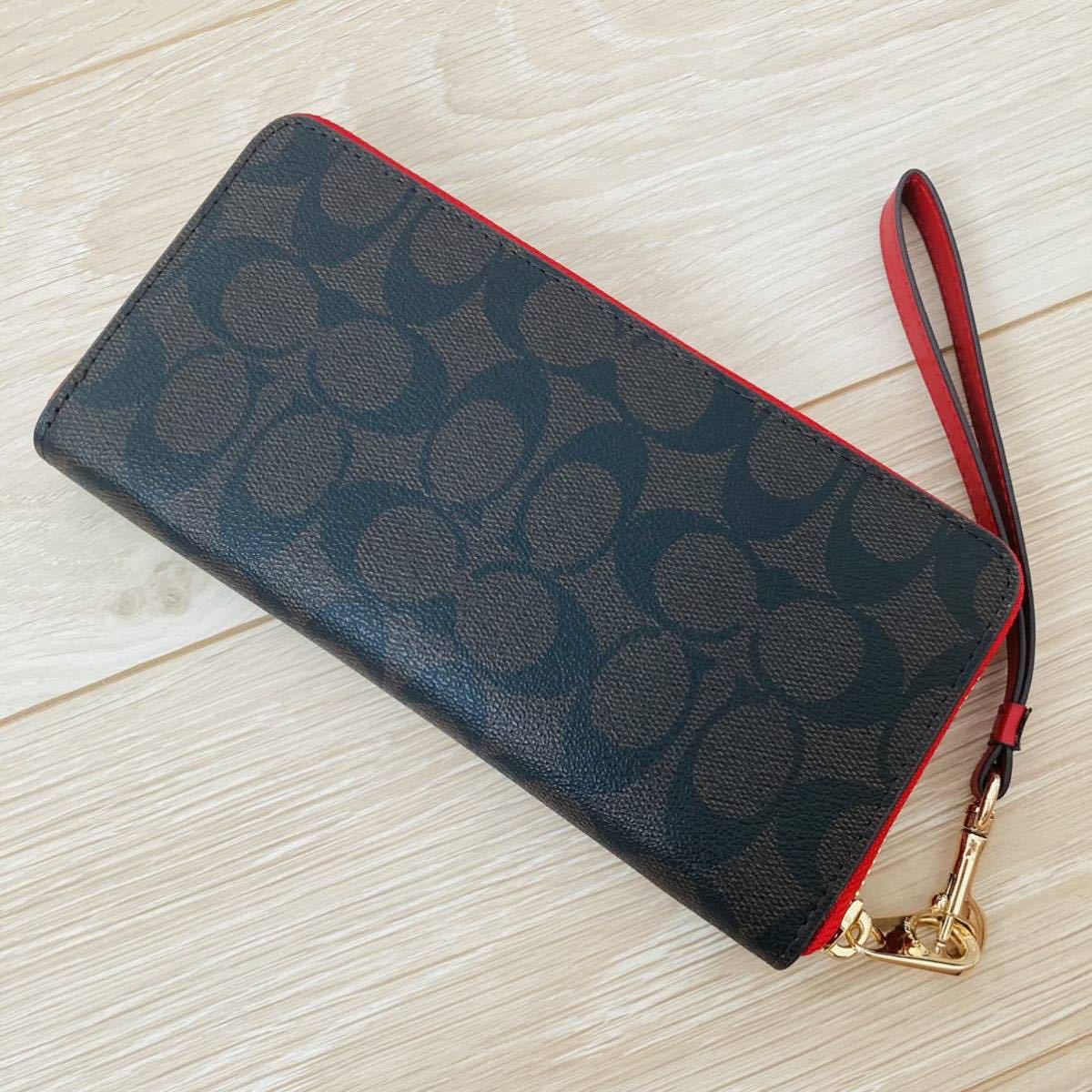 ☆COACH コーチ 4452 長財布 リストレット ラグジュアリーシグネチャー 