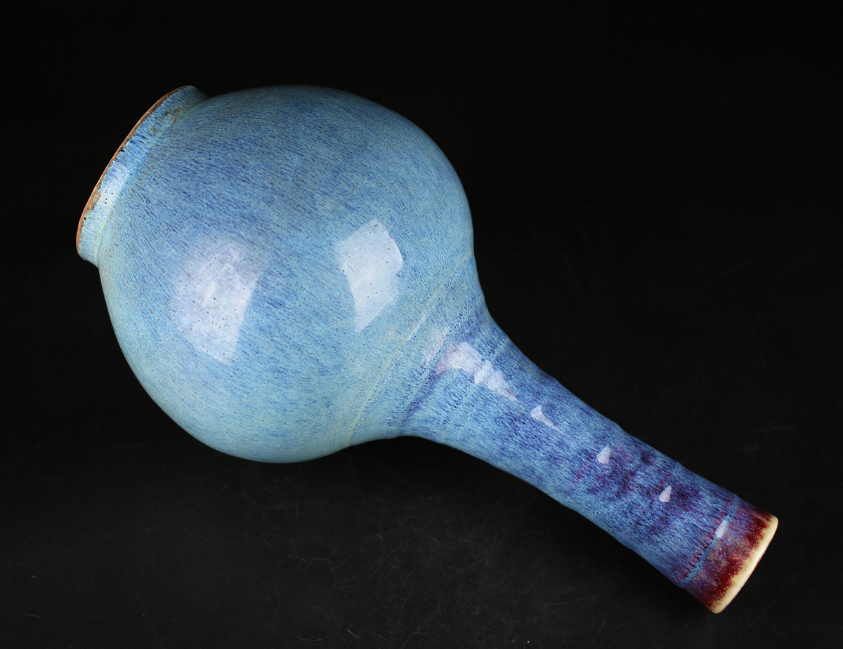 中国大清雍正爐鈞釉梅瓶唐物古美術品 C8397 唐