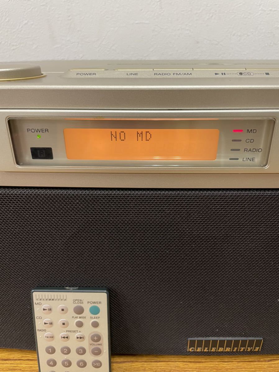 d☆2 SONY MD-7000 CELEBRITY セレブリティ 通電確認済 リモコン付き